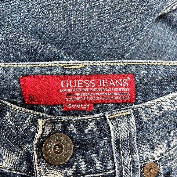 Guess Jeans Modele Women's Denim Pants 27 Blue Bootcut - Picture 5 of 8